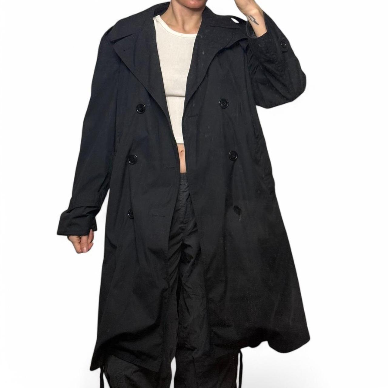 American Apparel Women's Trench Black L – Black American
