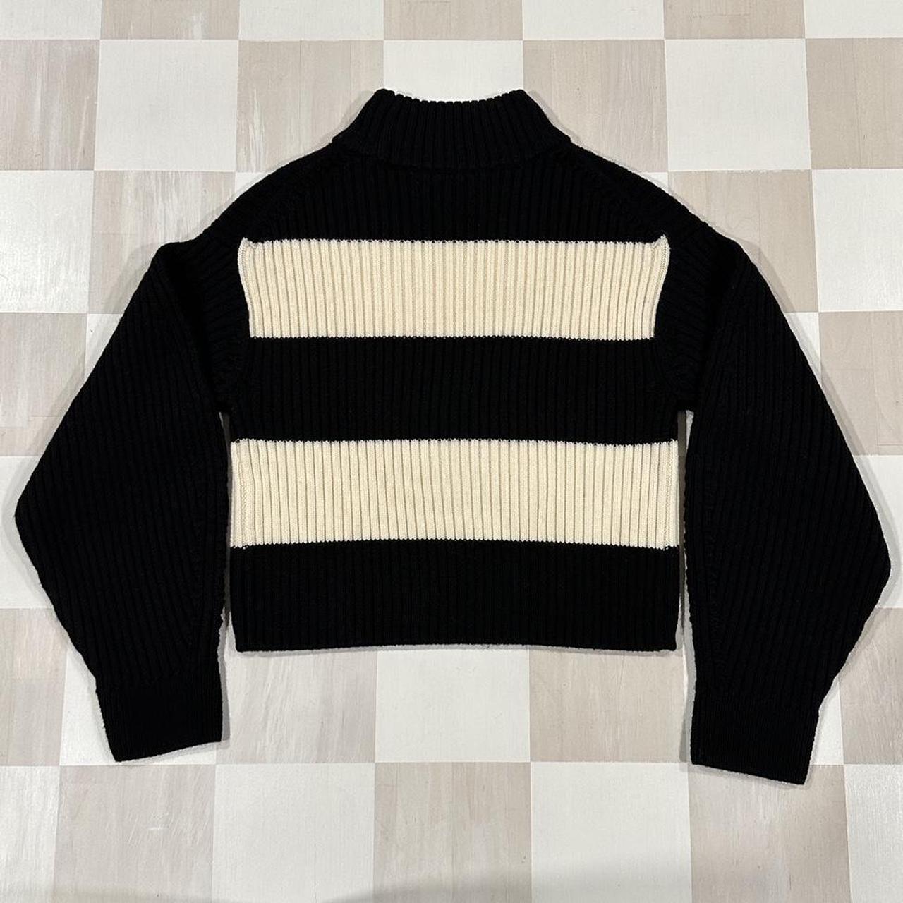 Tibi Women's Sweater - Black/White - XXS – tibi b… - image 4