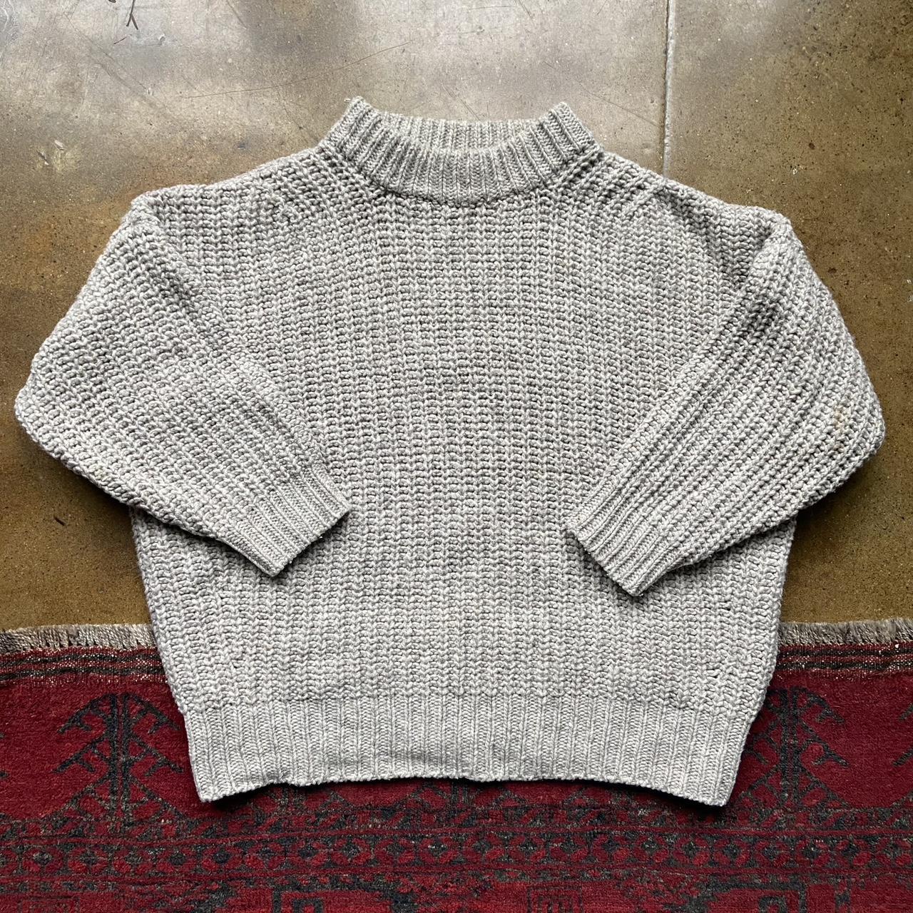 Babaá sweater no13 mist ☃️ - pure wool ribbed crew... - Depop