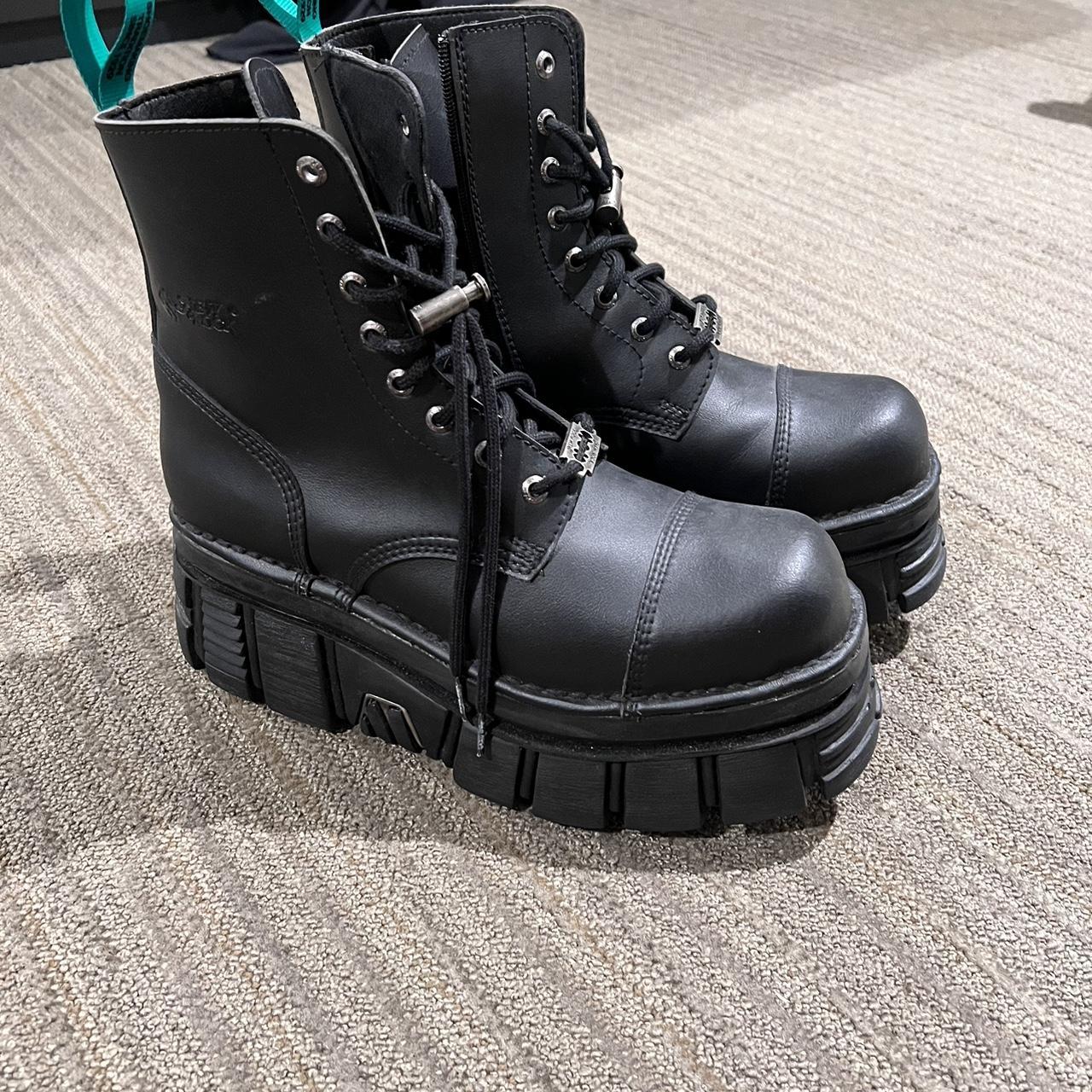 New Rock platform chunky boots Excellent condition - Depop