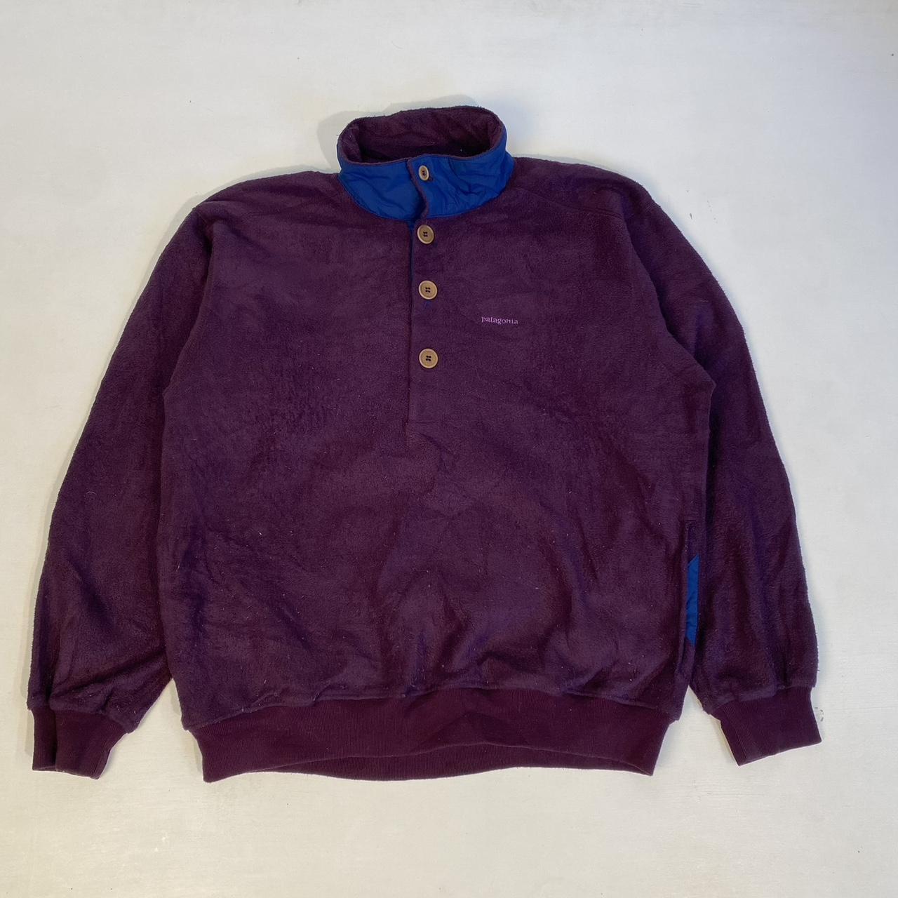 Patagonia Purple Fleece Made in USA, 2001 Purple... Depop