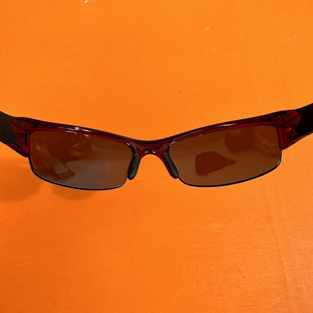 Oakley Red Sunglasses 2000’s Flak 1.0 Model... Depop