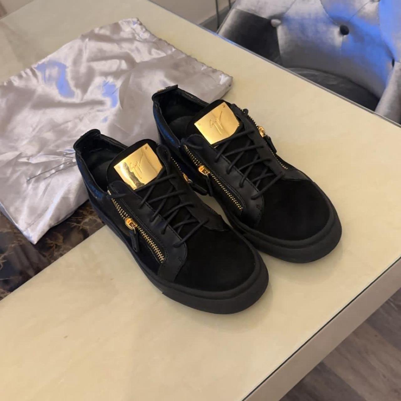 Giuseppe zanotti black on sale trainers