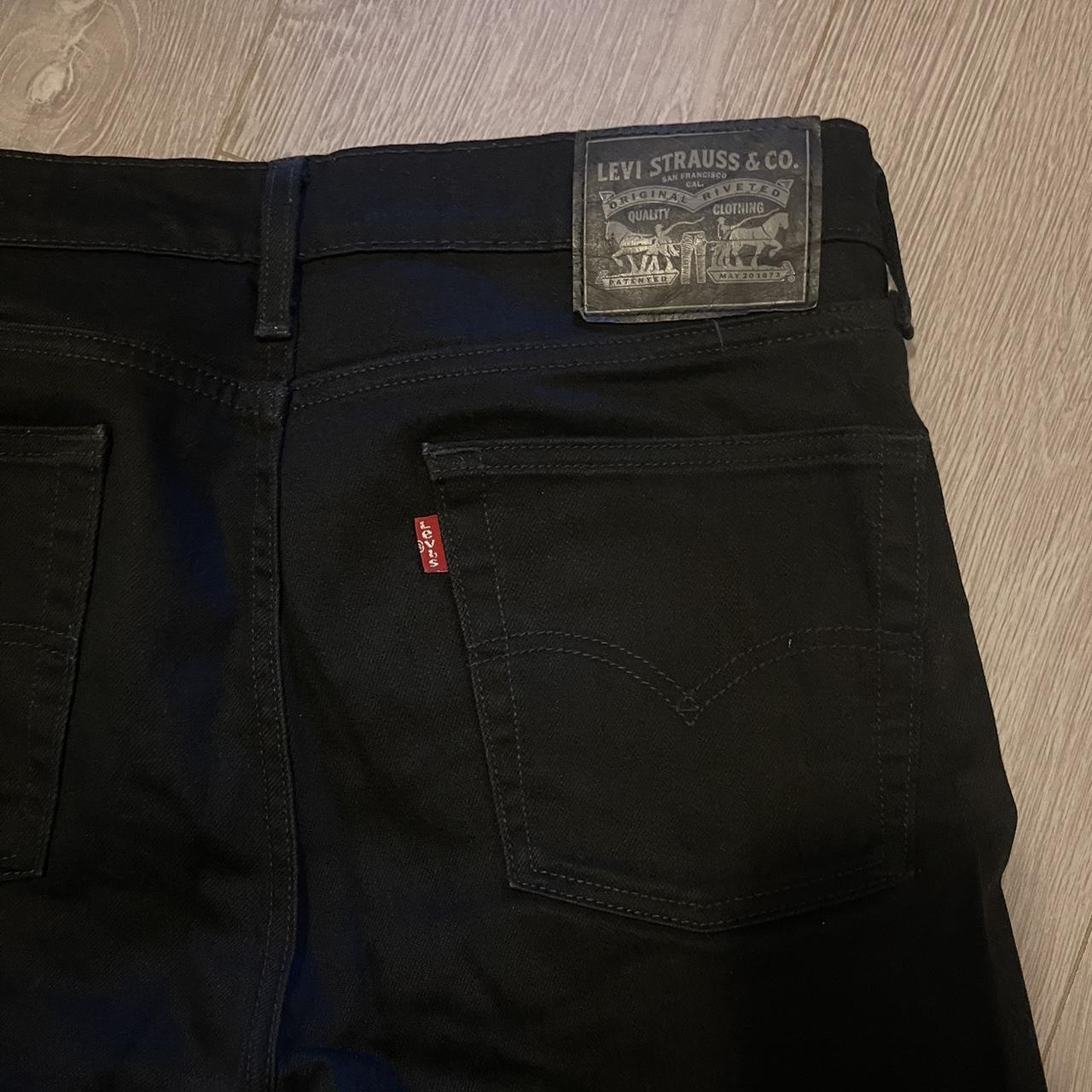 LEVIS SLIM FIT JEANS BLACK Waist: 32” Length:... - Depop