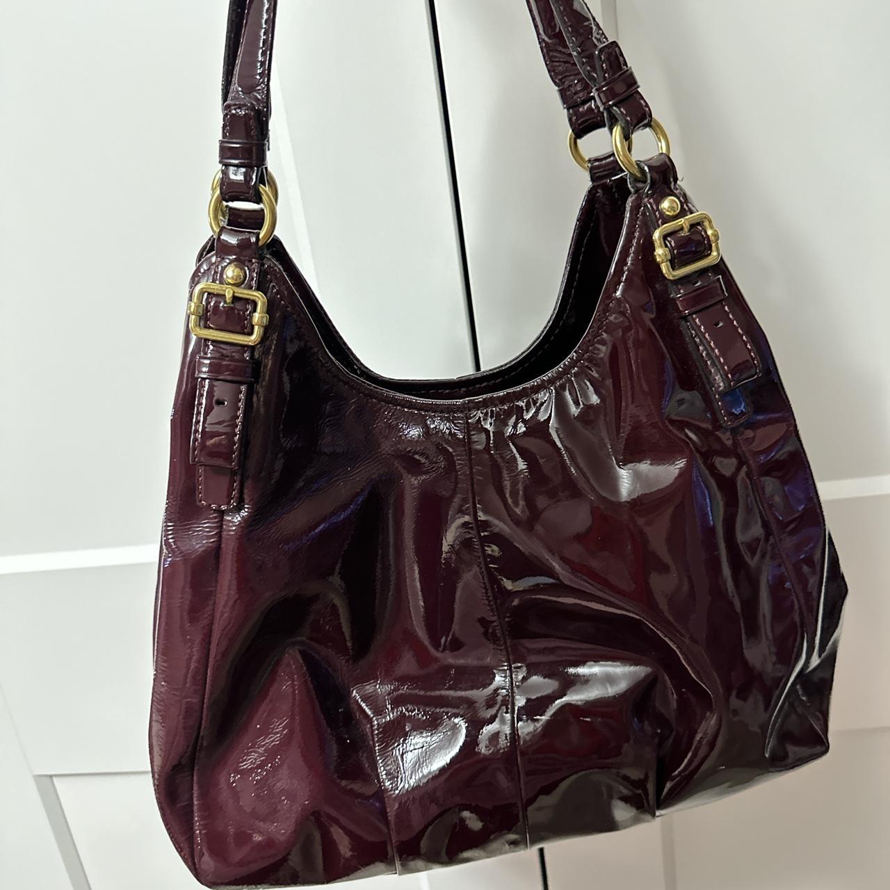 Extremely rare & Unique Coach patent leather purse | Depop
