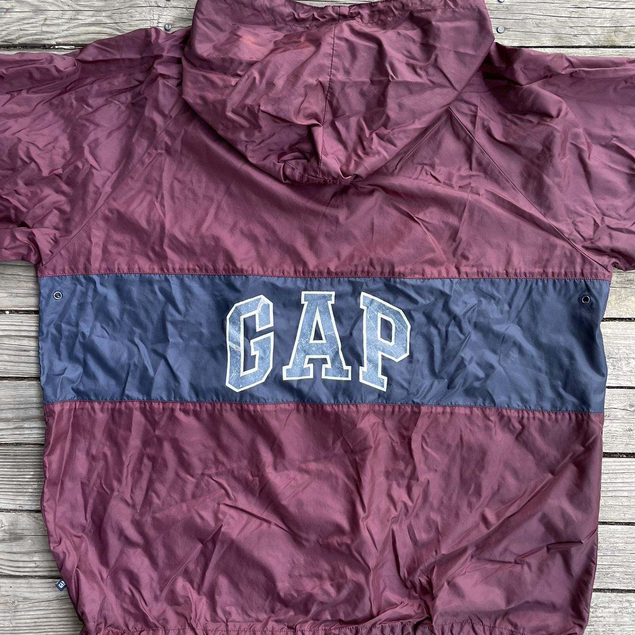 Gap Men's Burgundy Jacket Depop