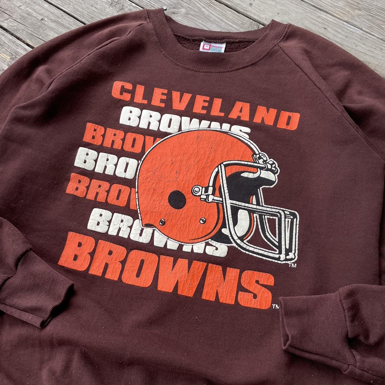 Vintage Cleveland Browns Crewneck Retro Style Football Apparel