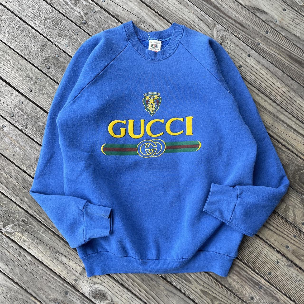 Vintage gucci hot sale crewneck sweatshirt