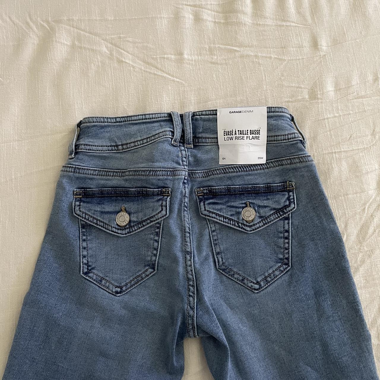 garage low rise flare jeans 1/25W new with tags Depop