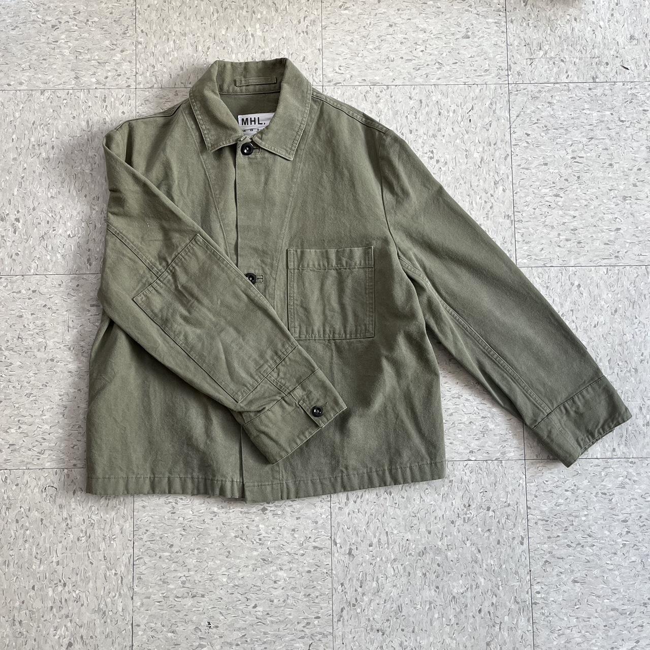 Comme des Garçons Men's Green and Khaki Jacket | Depop