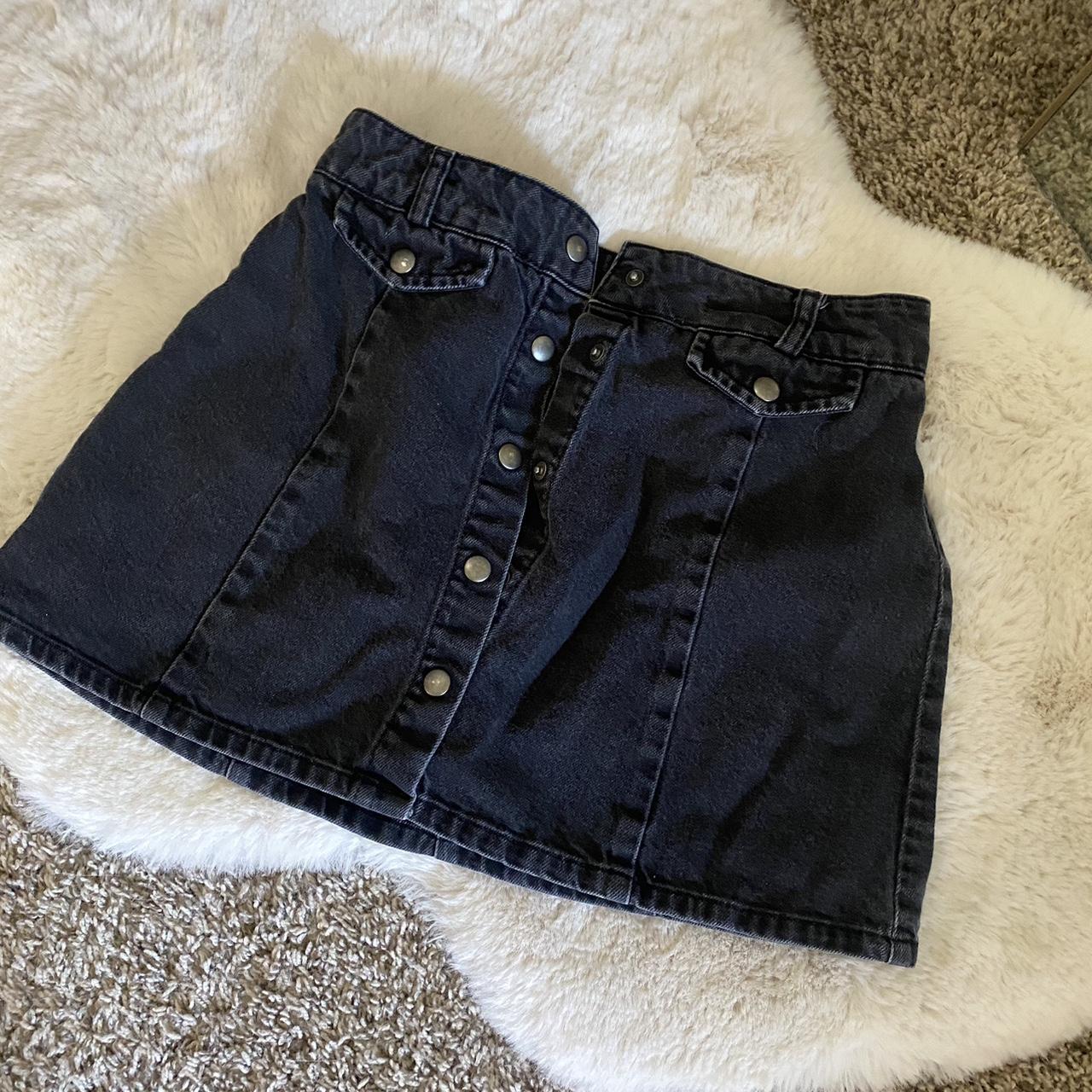 High waisted jean on sale skirt urban outfitters