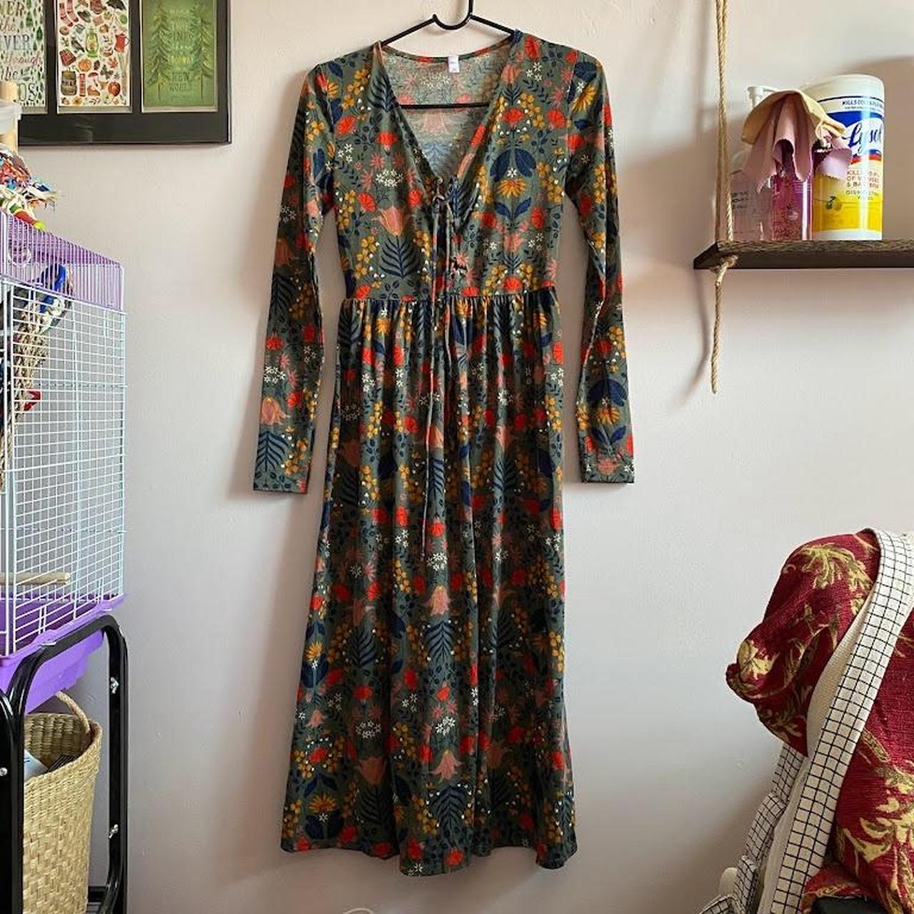 Floral Print Maxi Dress XS Brand New, Never Worn,... - Depop