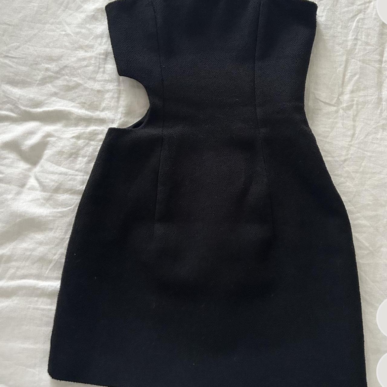 SIR THE LABEL black strapless mini dress size 0 in... - Depop