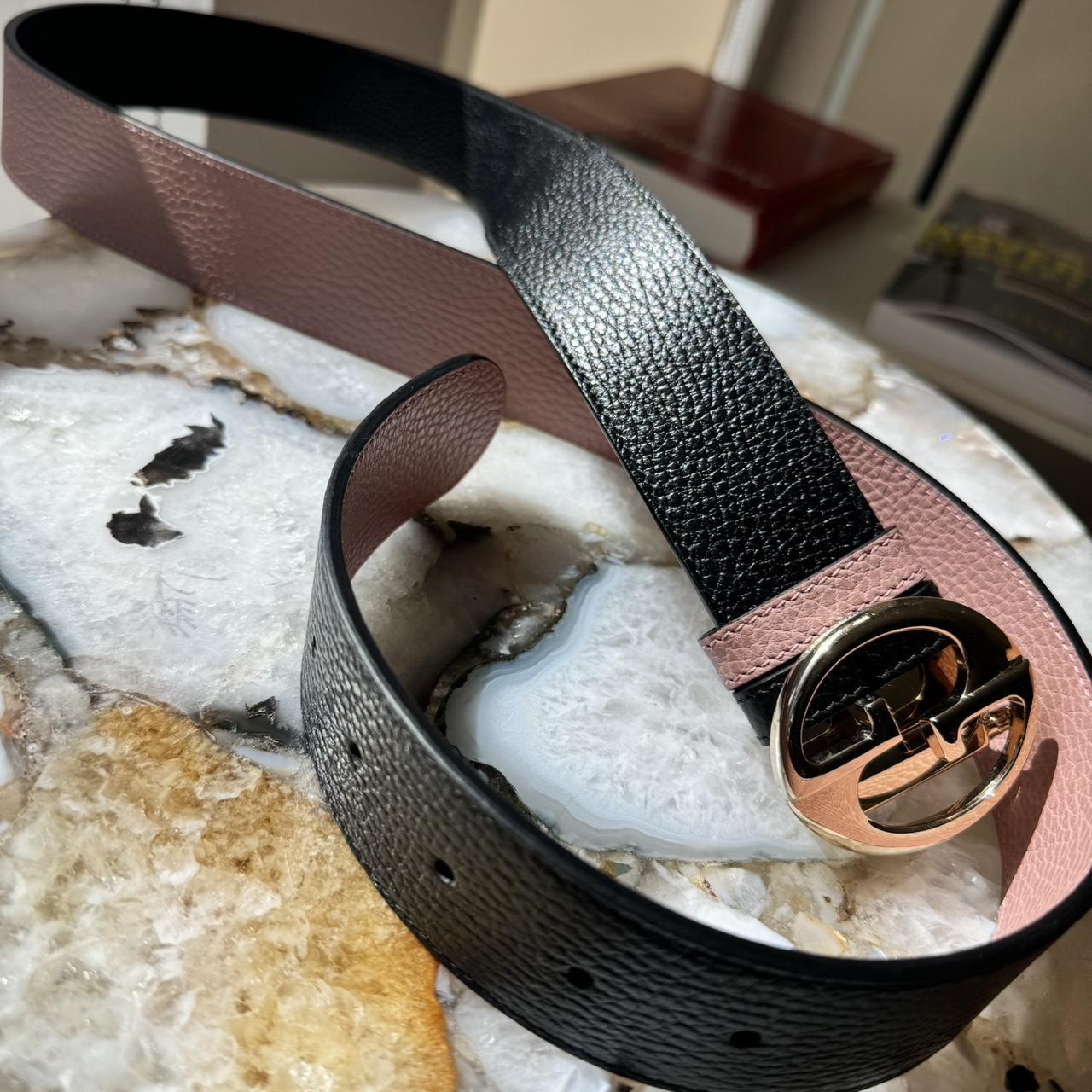 Pink gucci belt online