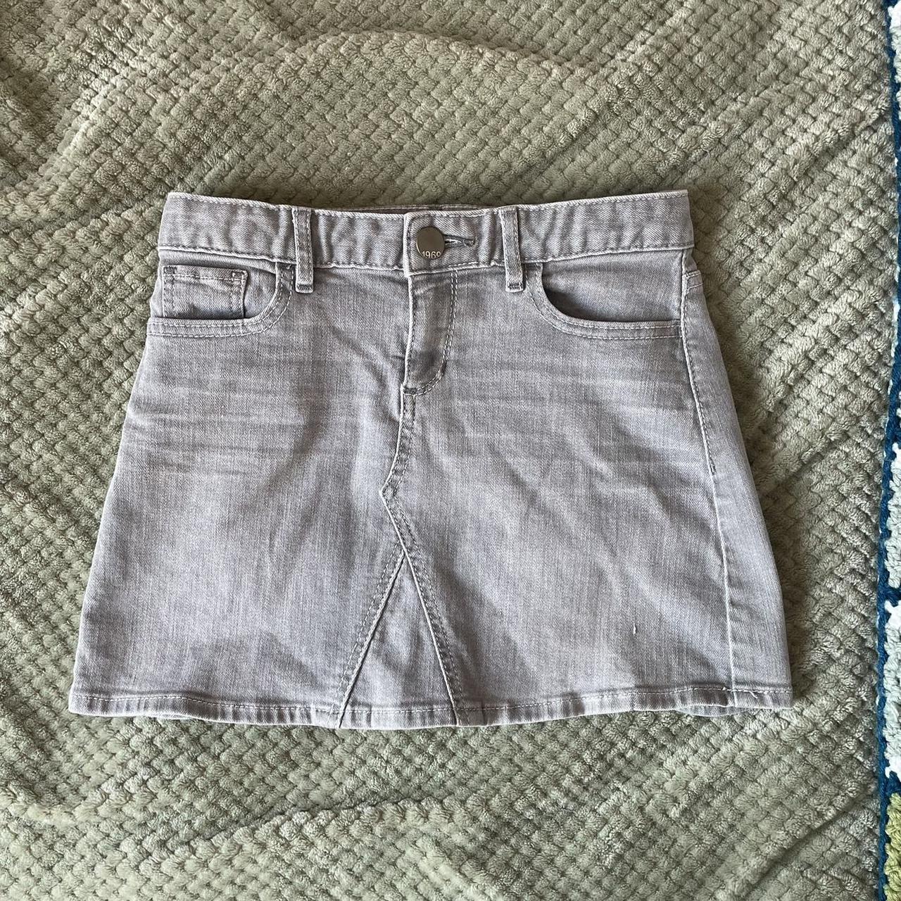 gap kids denim grey skirt it fits me perfectly and... Depop