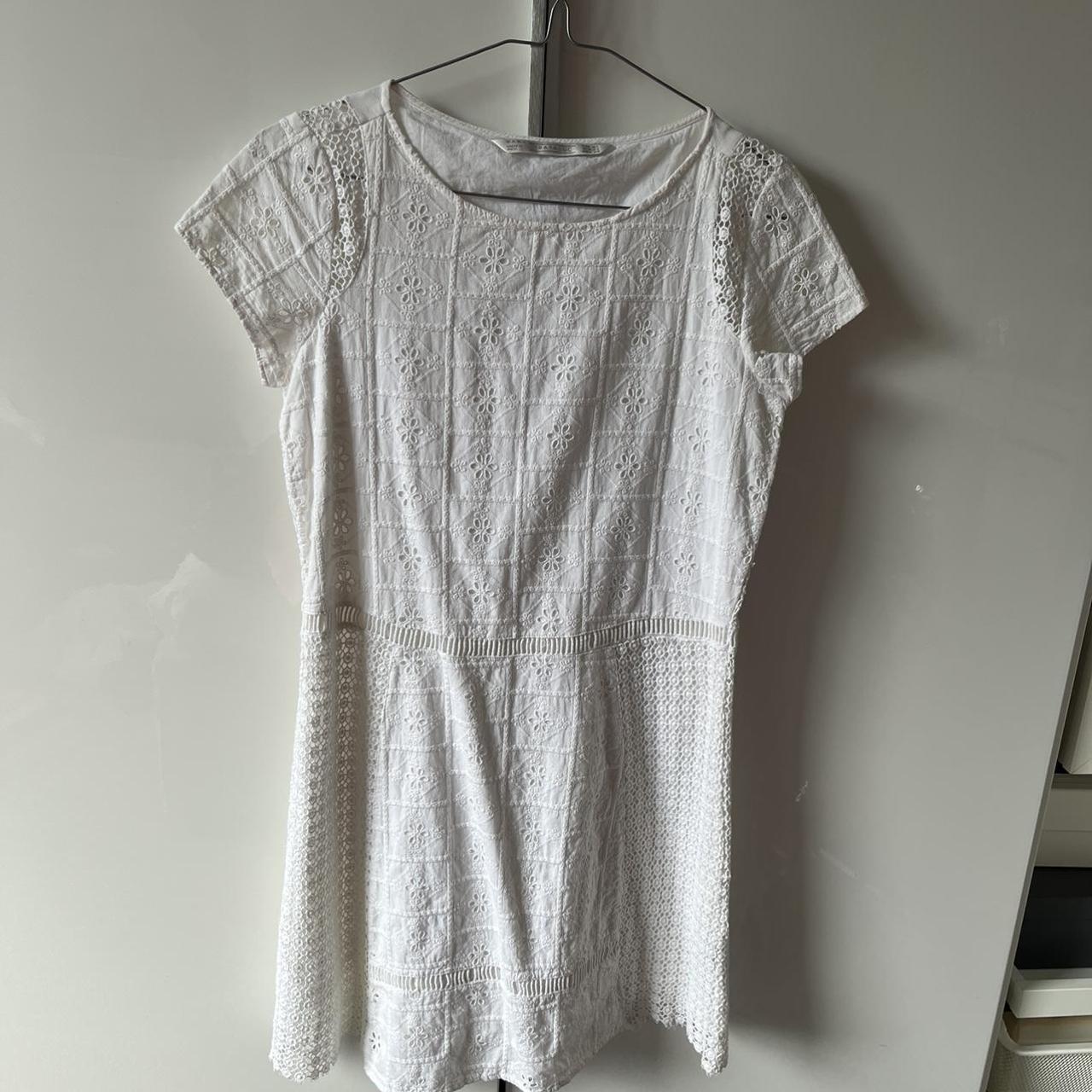 Zara crotchet summer dress. So pretty just don’t... - Depop