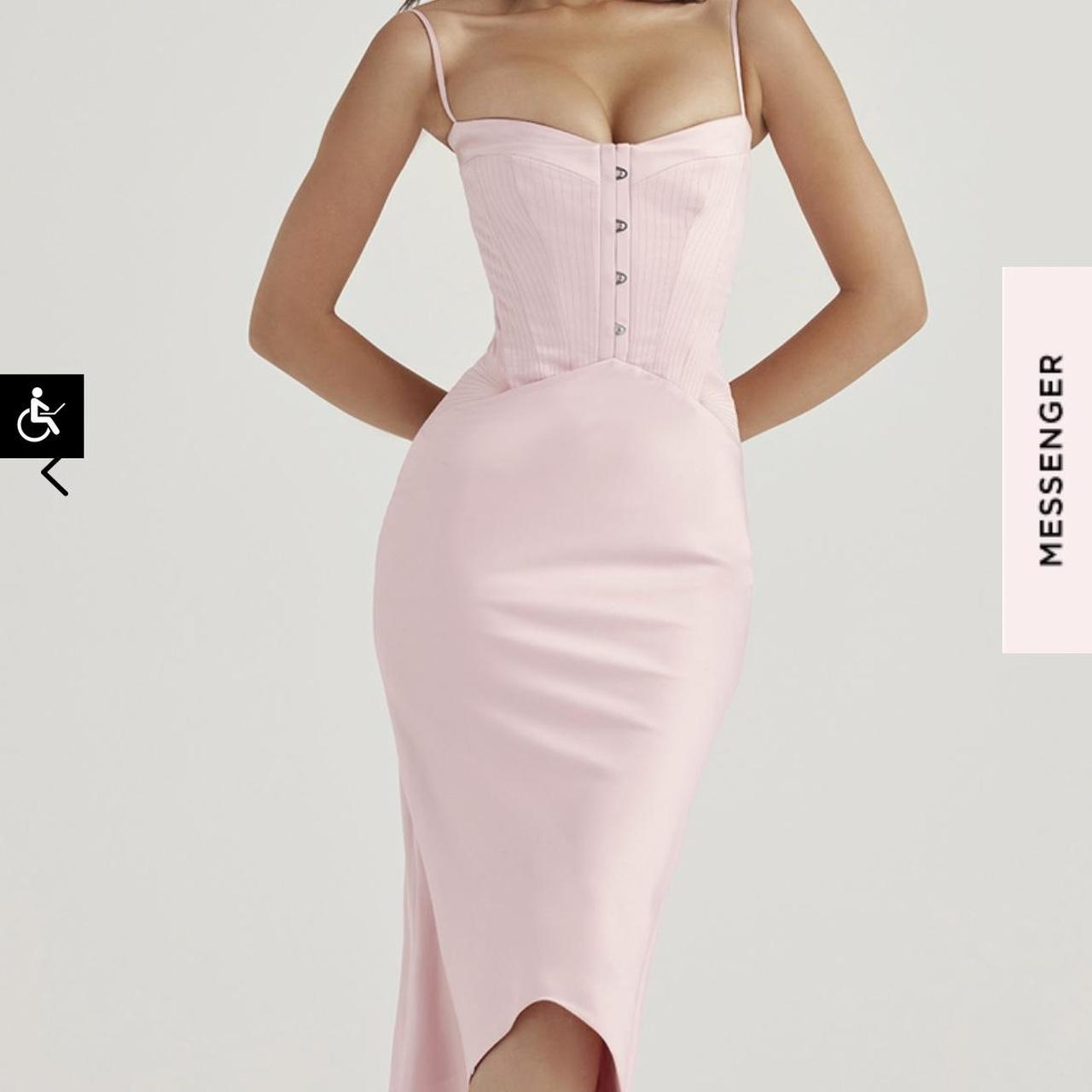 House of CB Imogen dress AC cup in pink. Size small... Depop