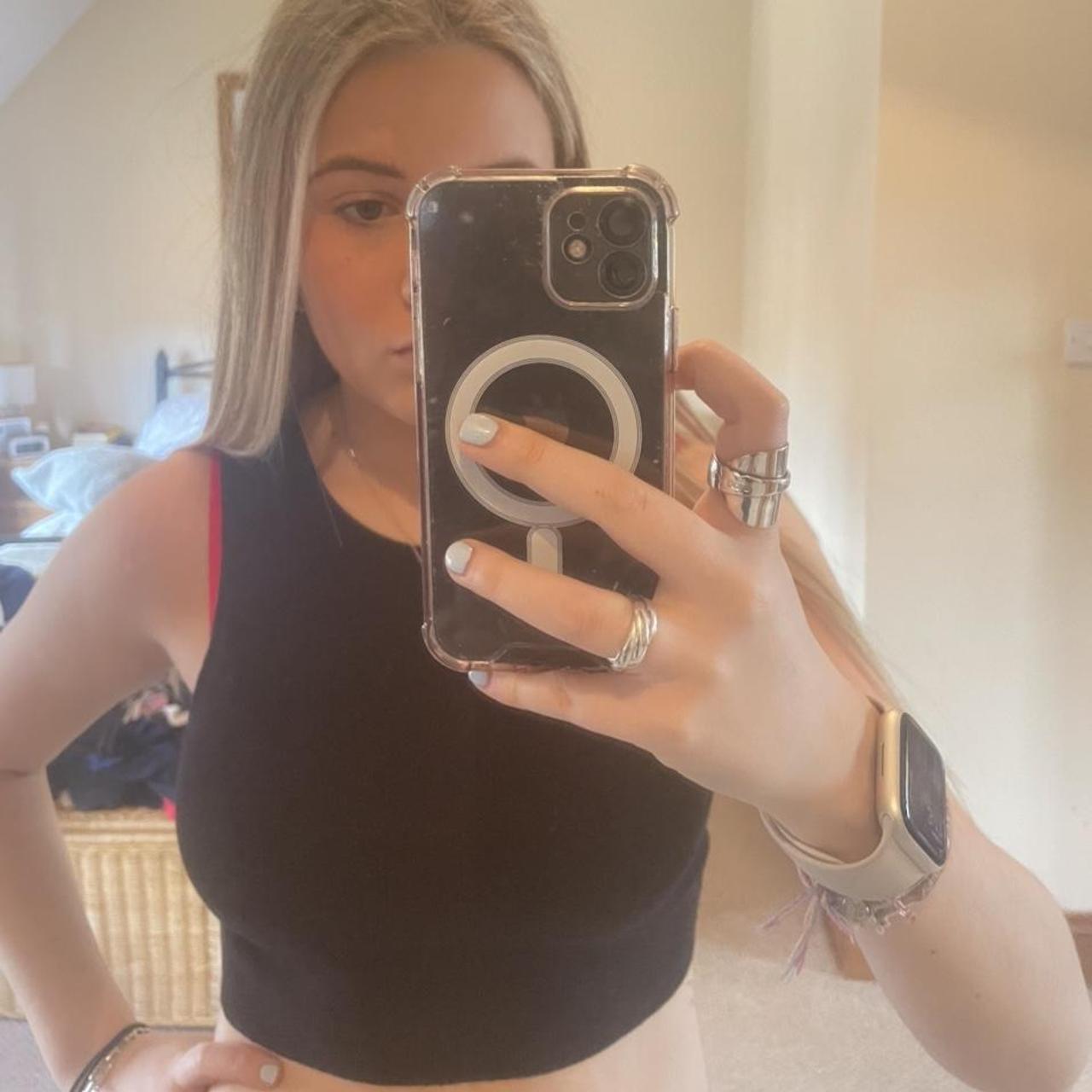 black pull and bear vest top!! Depop