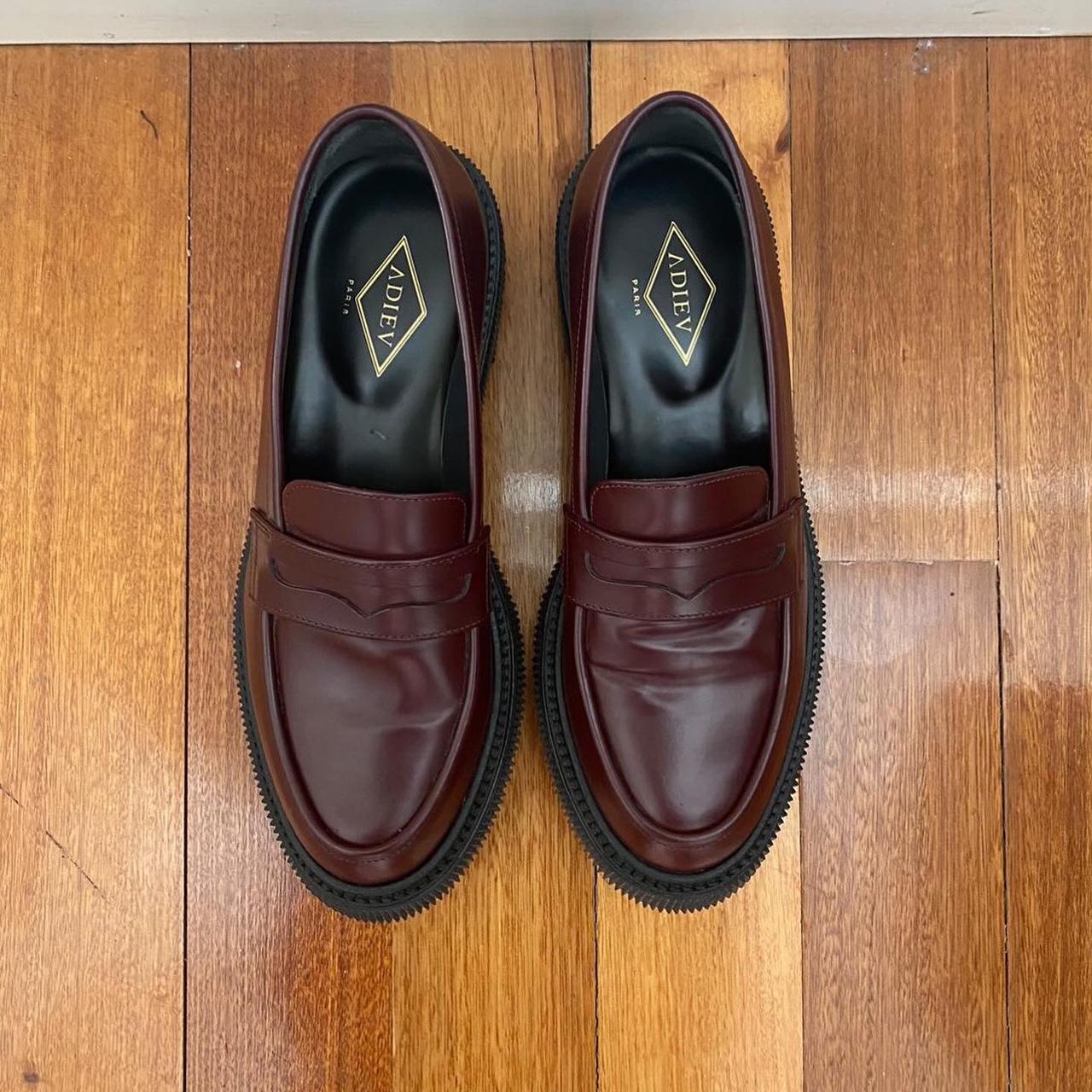 Adieu x INCU dark brown / dark maroon loafers RRP... - Depop