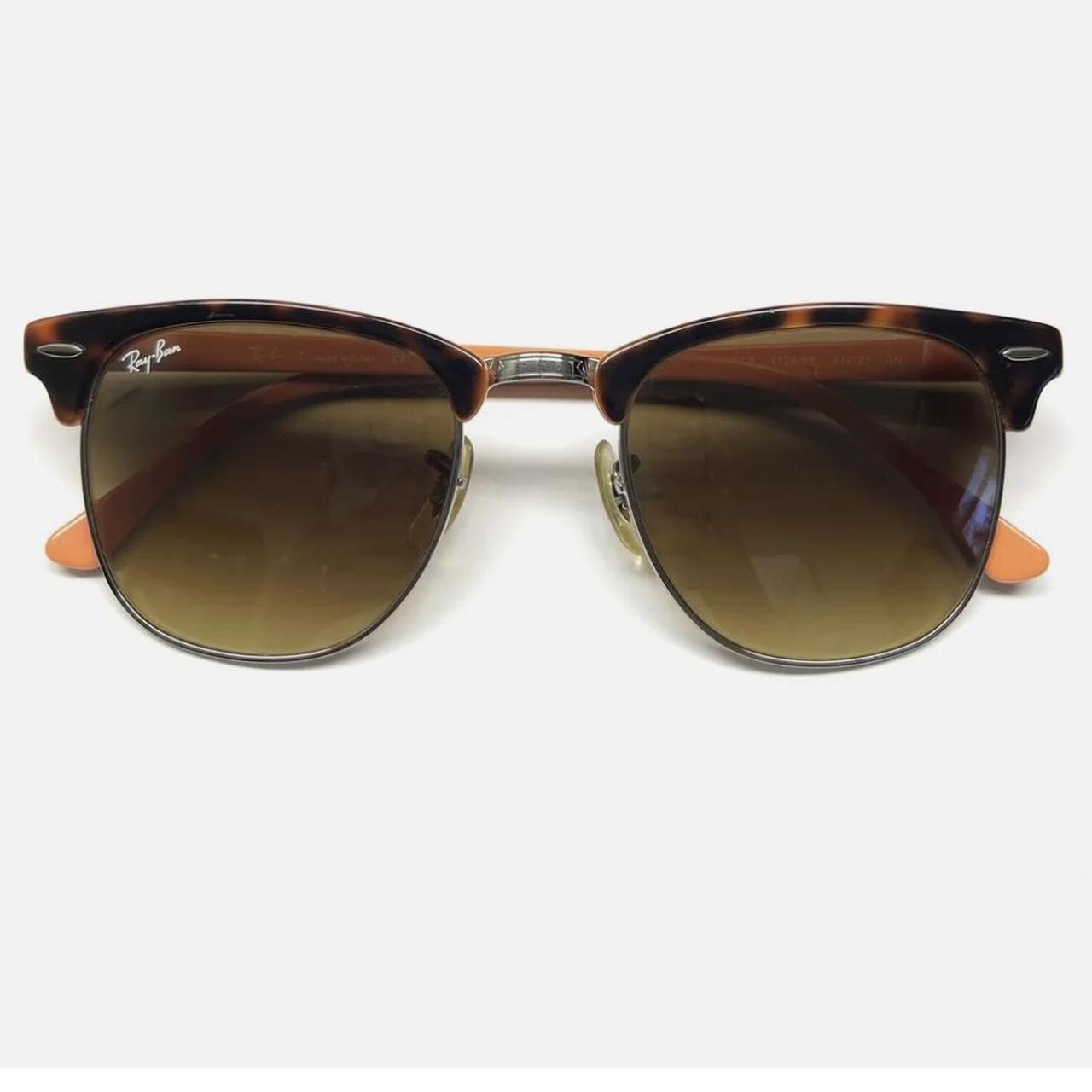 Ray-Ban RB 3016 1126/85 Sunglasses Clubmaster Brown... - Depop