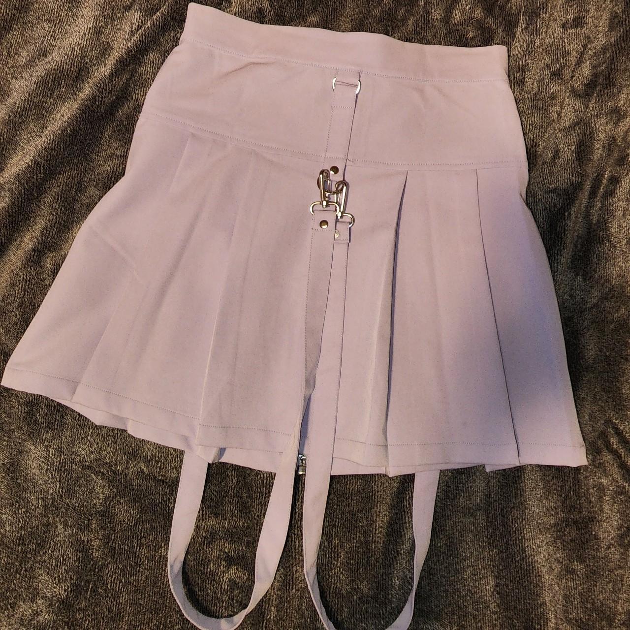 Killstar Blaire B*tch Mini Skirt Lilac Pale Purple... - Depop