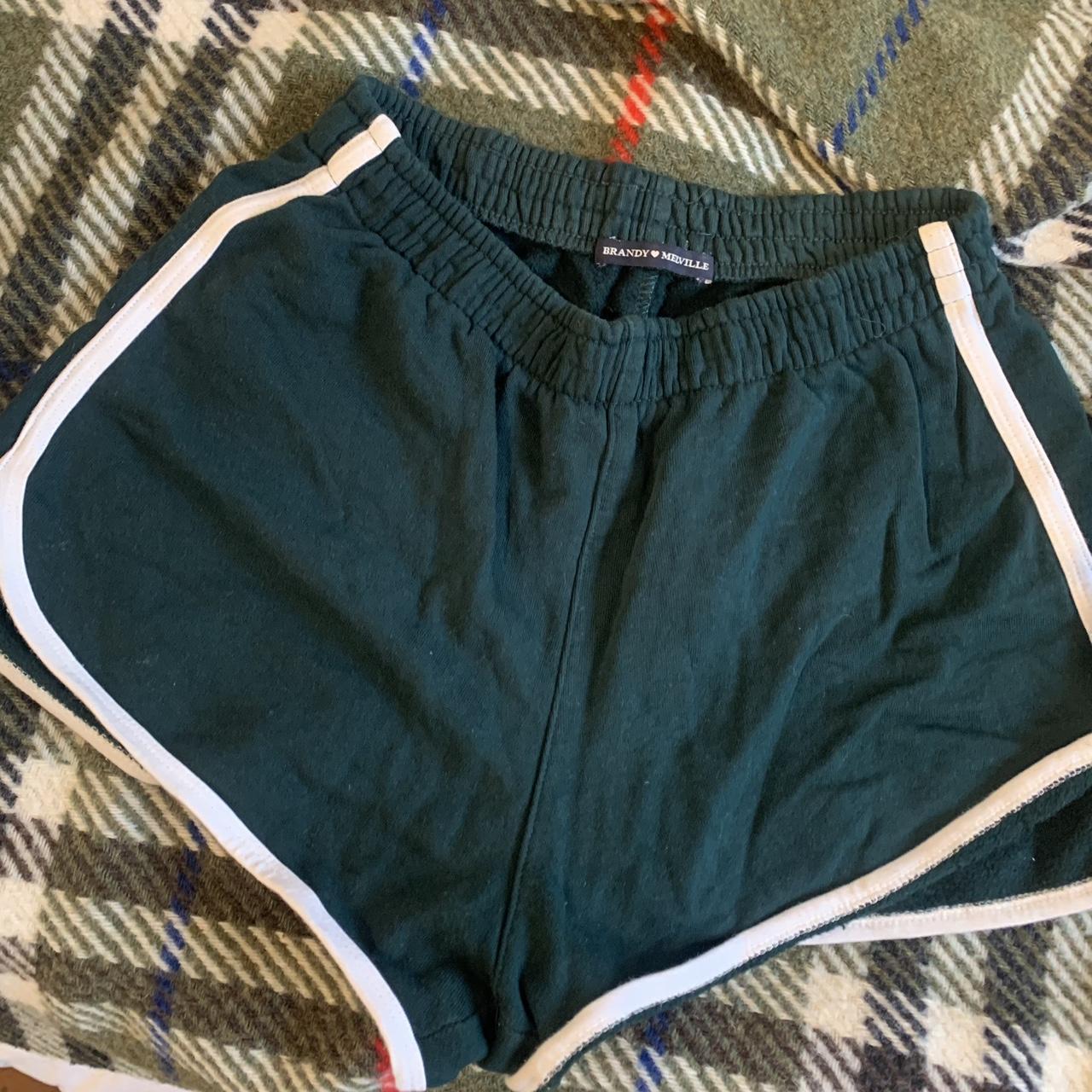 Brandy & Melville Shorts in forest green They would... - Depop