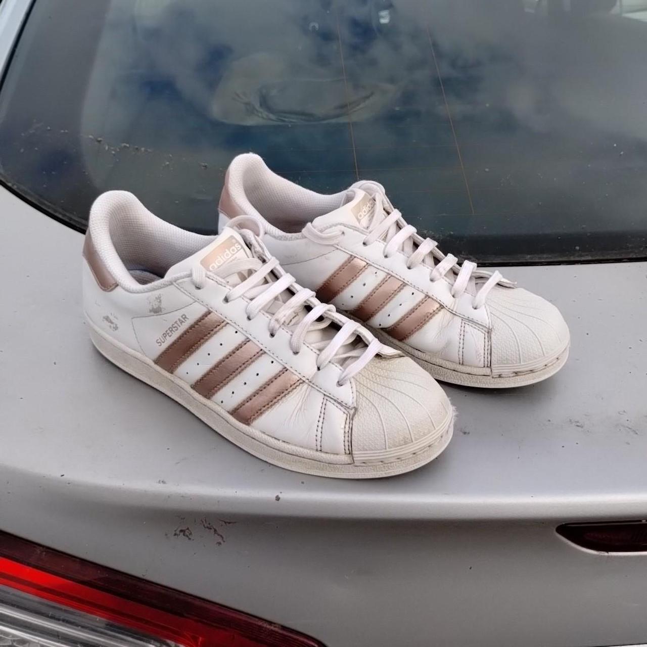 Adidas Super Star rose hairfall pale