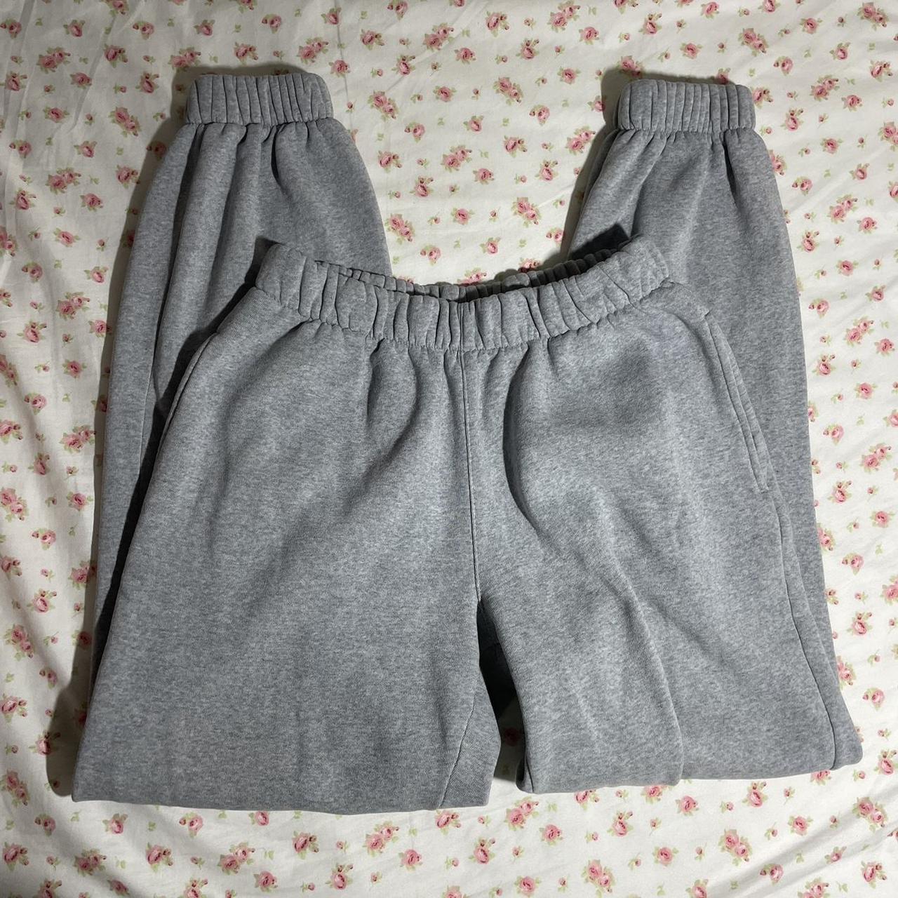 brandy melville gray rosa sweatpants - Depop