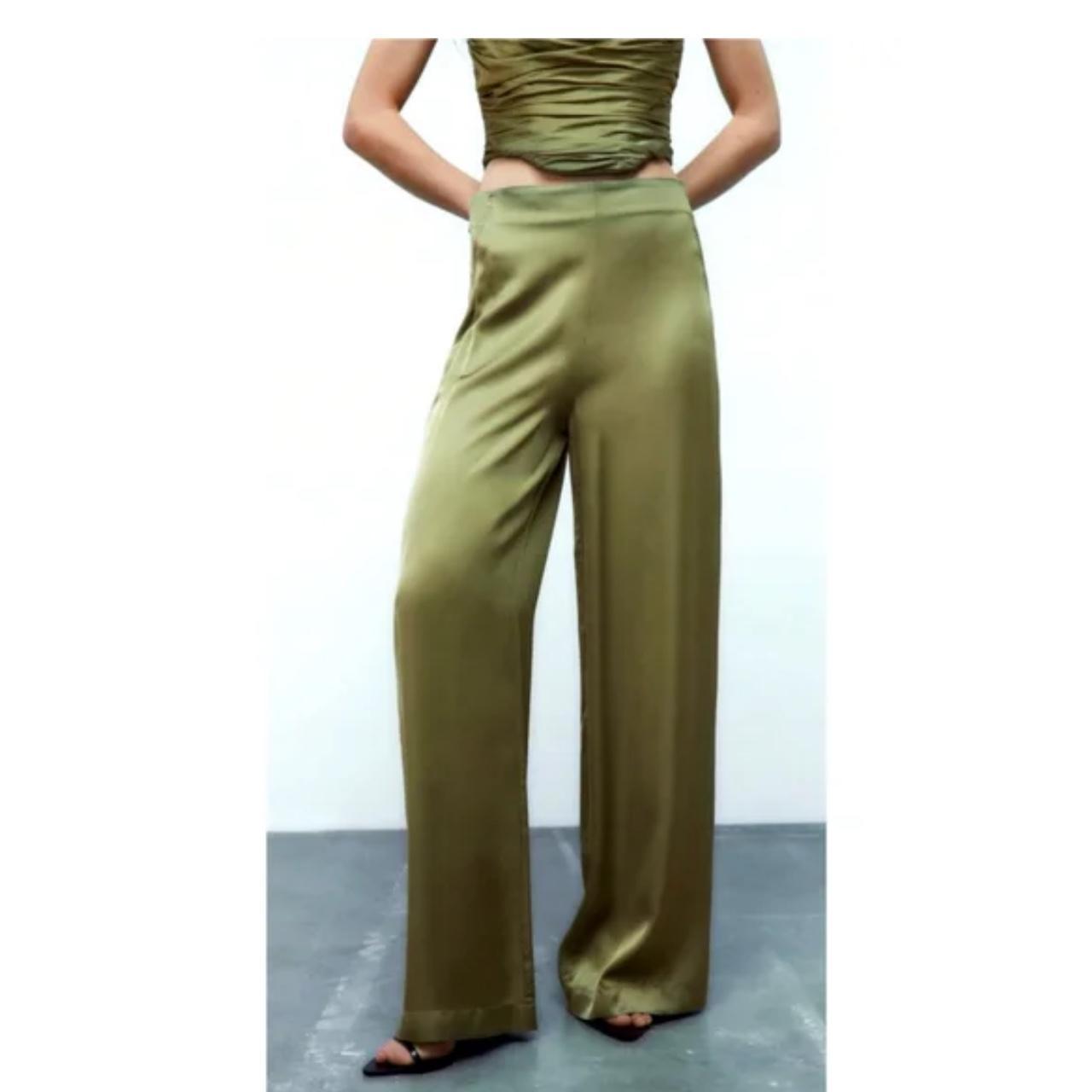 Zara full length wide leg palazzo pants Size XS - | Depop