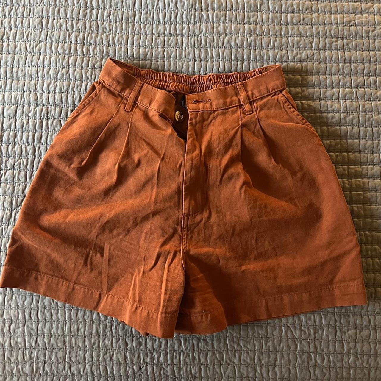 big bud press burnt terracotta trouser shorts size x... - Depop