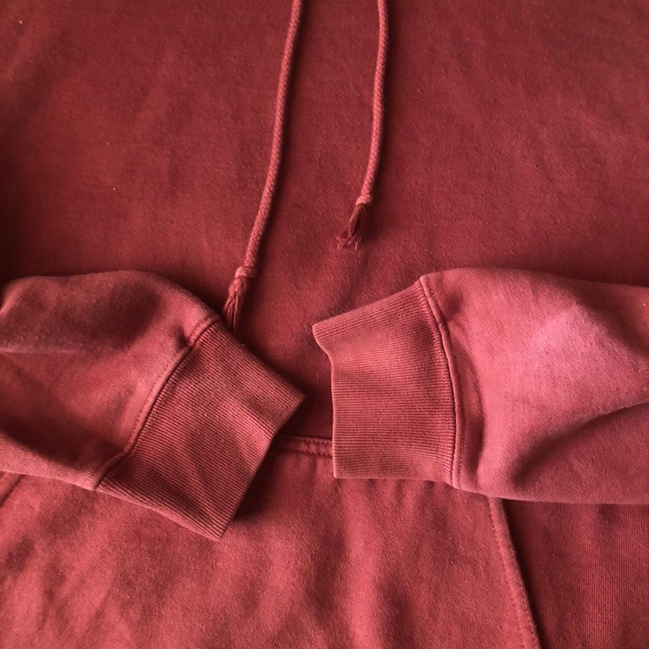 Worn and faded red hoodie Brandy Melville John Gault... - Depop