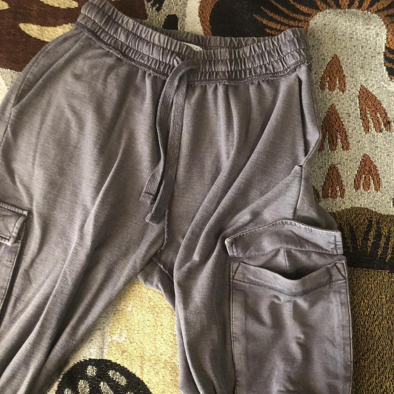 Grey Zara cargo jogger sweatpants mens size medium.... - Depop