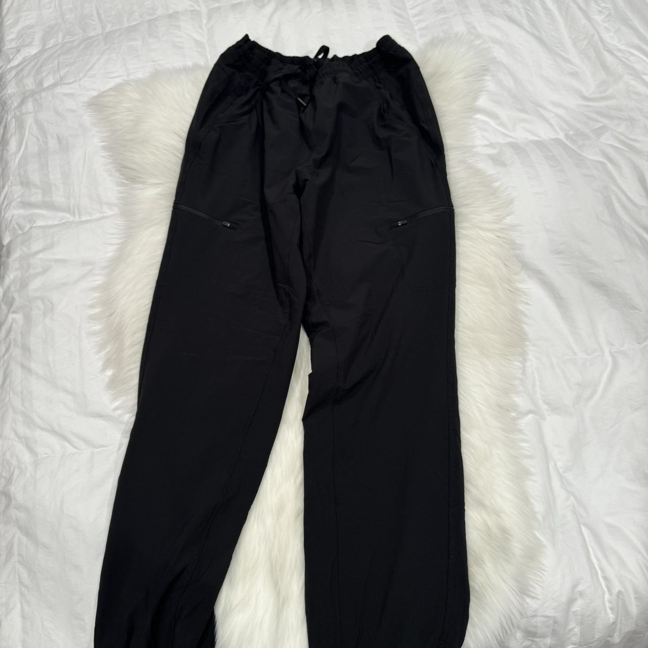 Eddie Bauer black fleece lined plaid pants snow cold - Depop