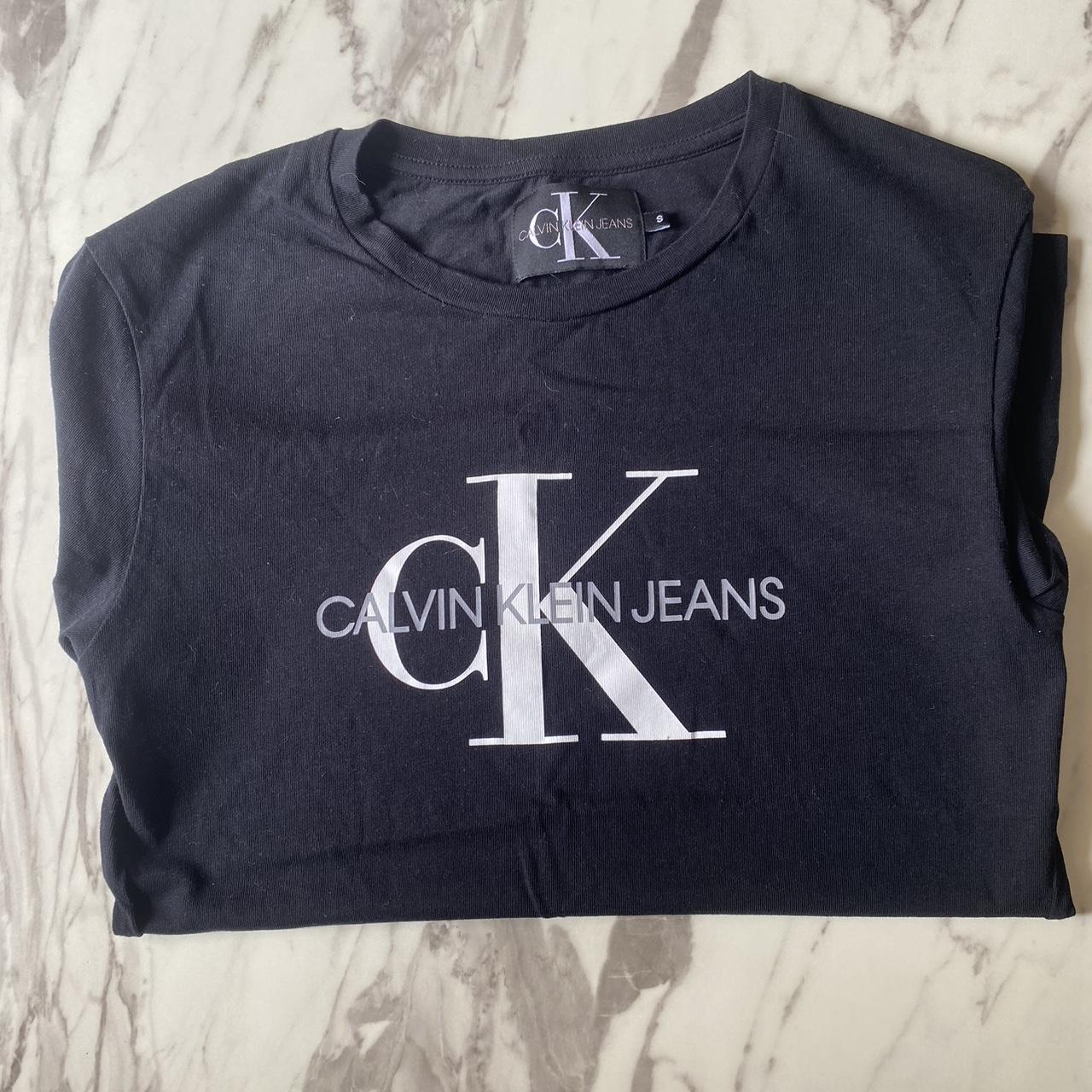 Black T- Shirt ♠️ Brand: Calvin Klein ♠️ Size: S ♠️... - Depop