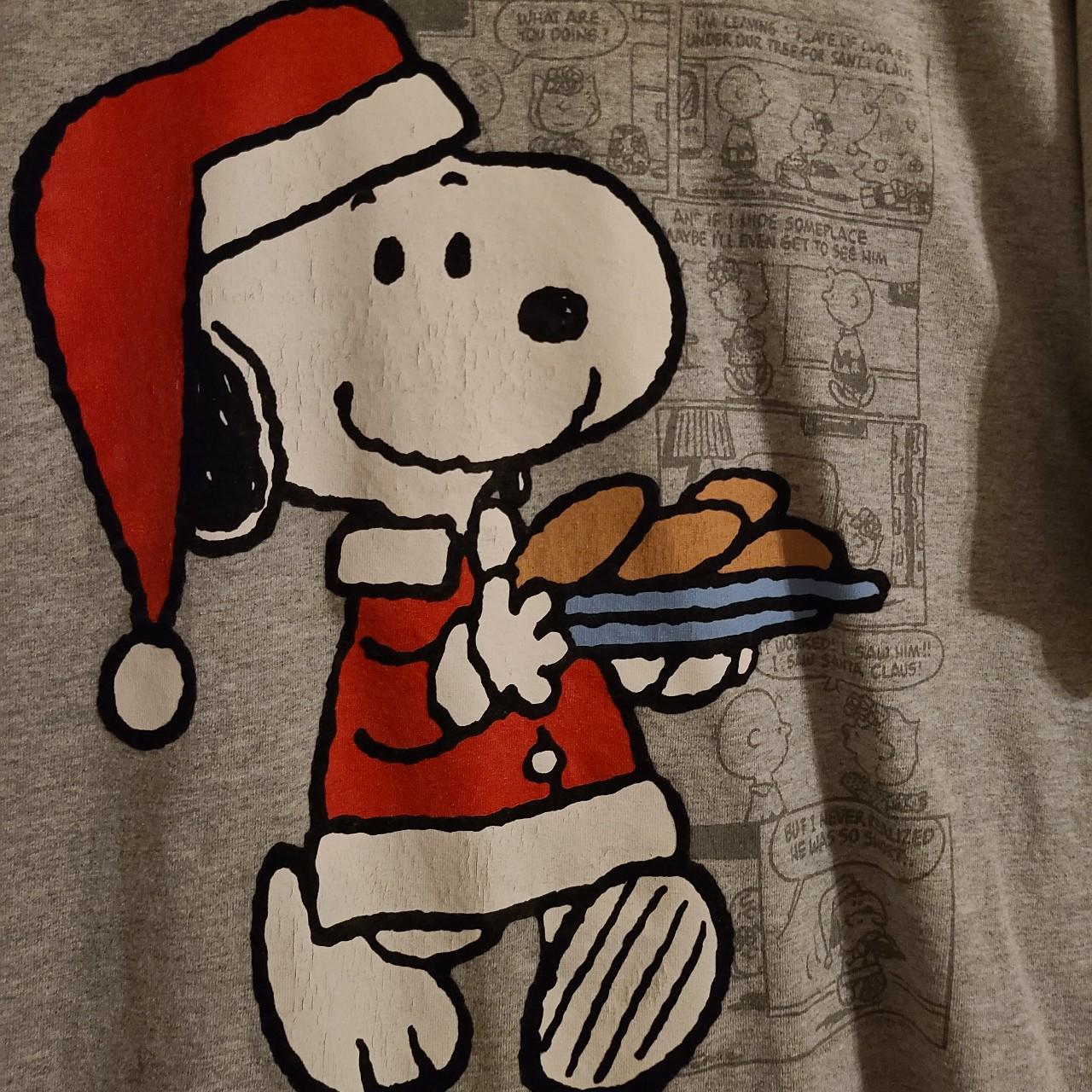 Vintage Late 90s/Early 00s Peanuts Santa Snoopy... Depop