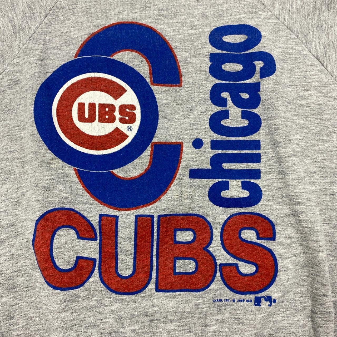 chicago cubs 推定80s Vintage 80s Chicago Cubs Cut Off Sleeveless | Depop