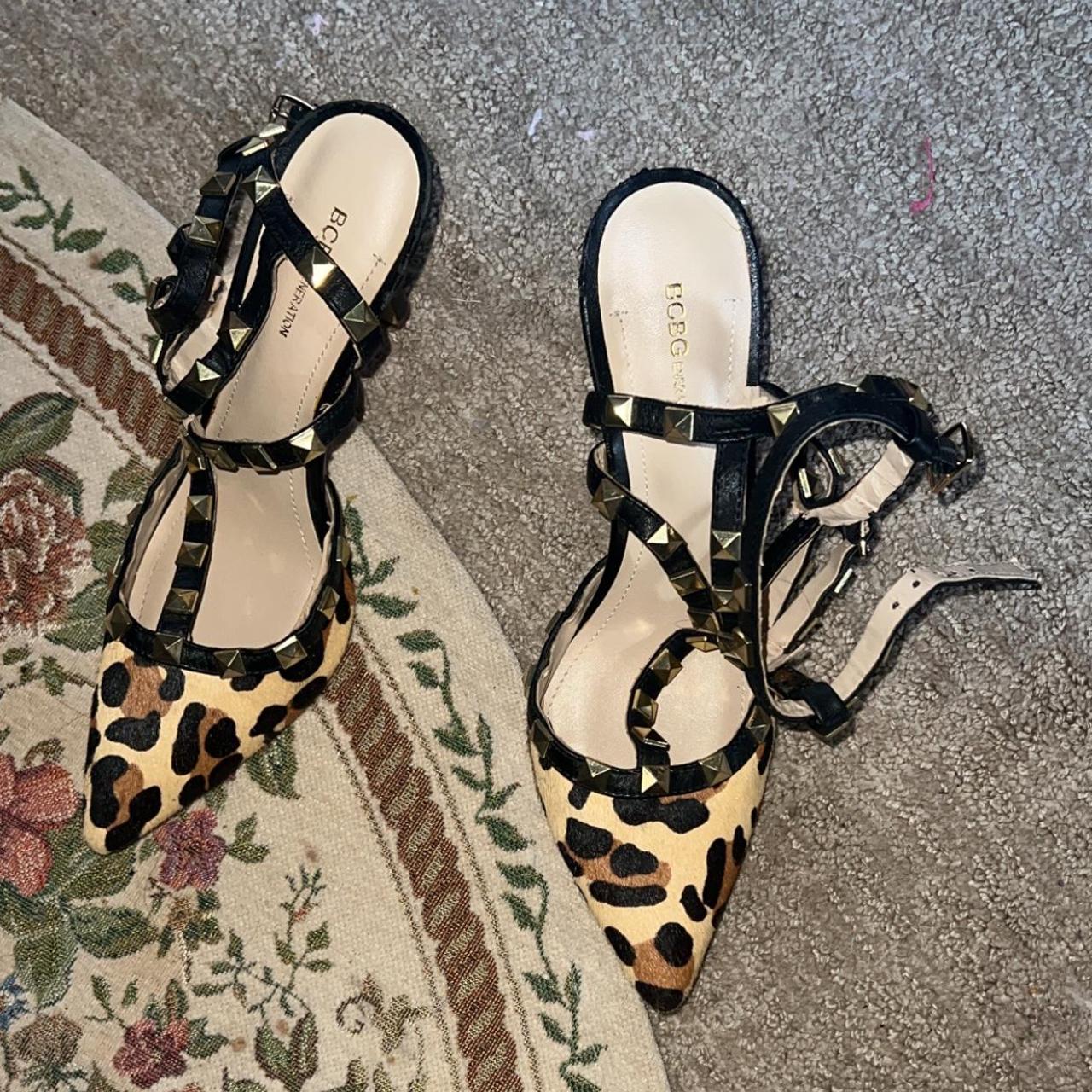 Bcbg leopard heels best sale