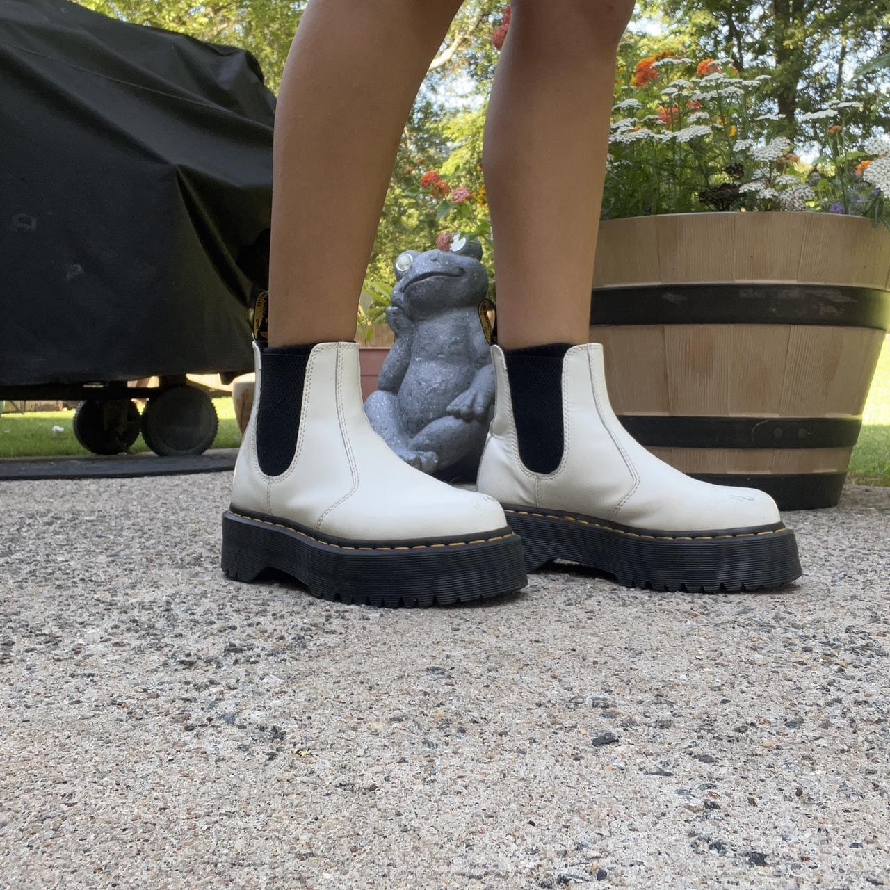 doc marten platform chelsea boots