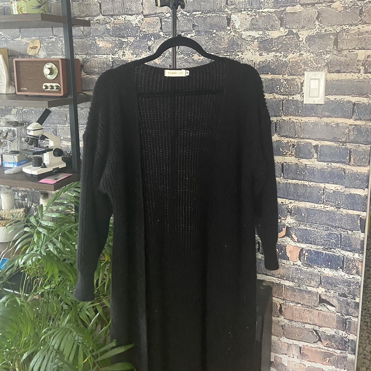 Femme Luxe Women's Black Coat