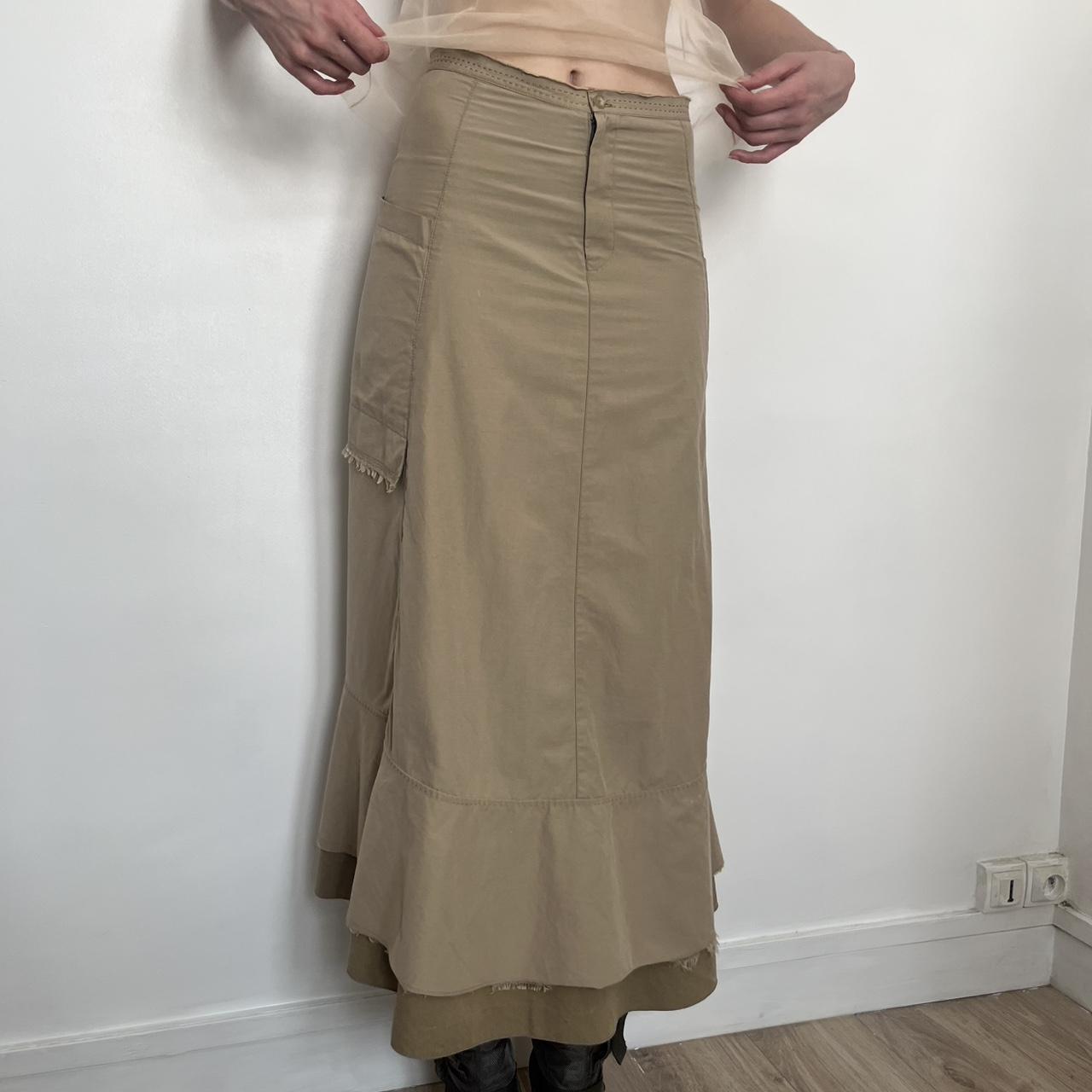 スカート Marithe + Francois Girbaud W COTTON CARGO SKIRT beige MARITHÉ+FRANҪOIS GIRBAUD