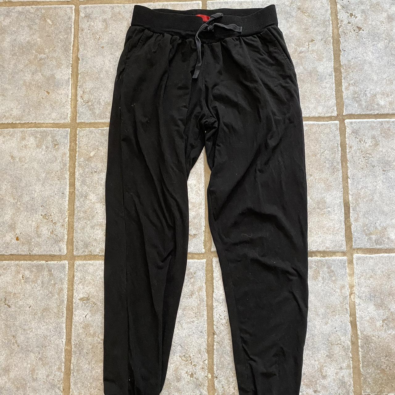 black joggers