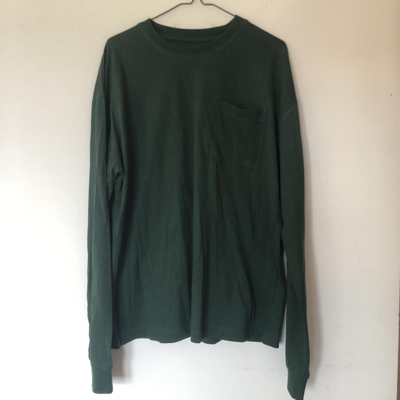 Forest green long sleeve t-shirt, size Medium, never... - Depop