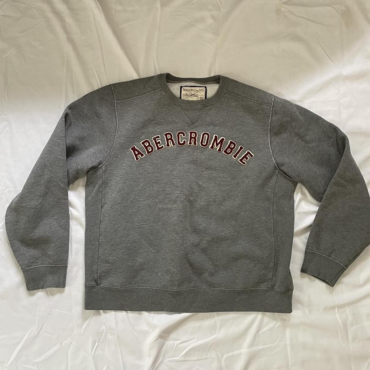 abercrombie crewneck! this has some signs of wear... - Depop