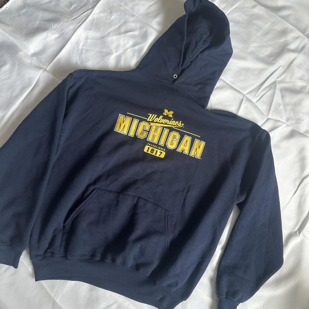 Michigan hoodie XL No flaws or stains Does not have... - Depop