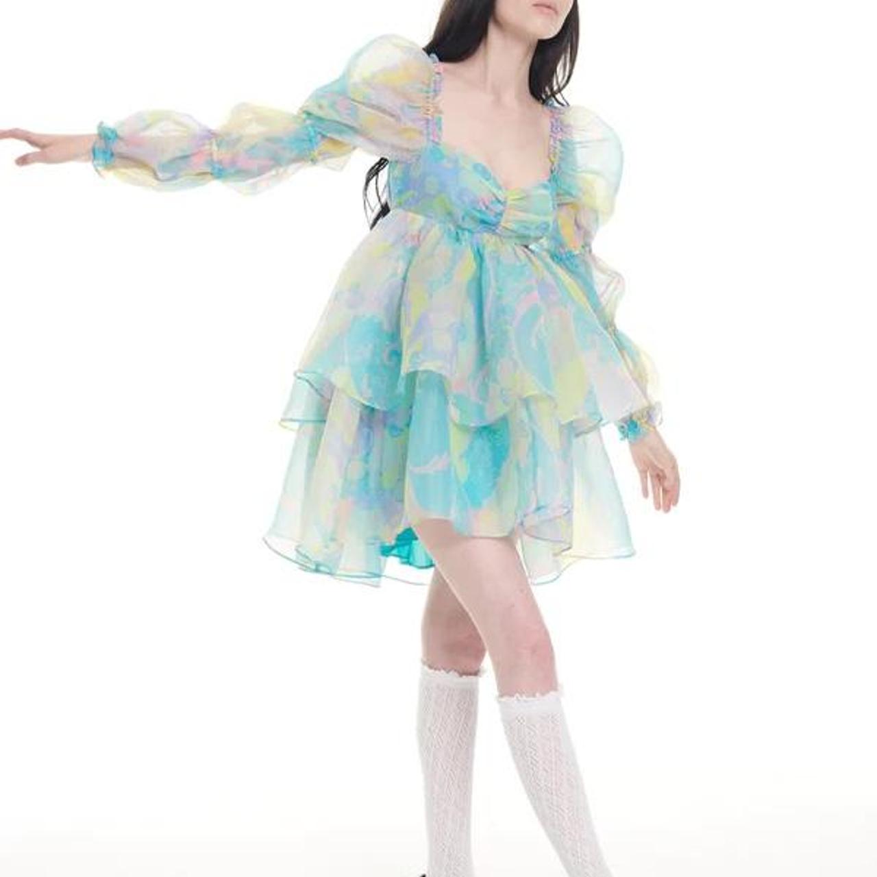 Selkie Moonlight Dress in Blue Electric Lady Depop