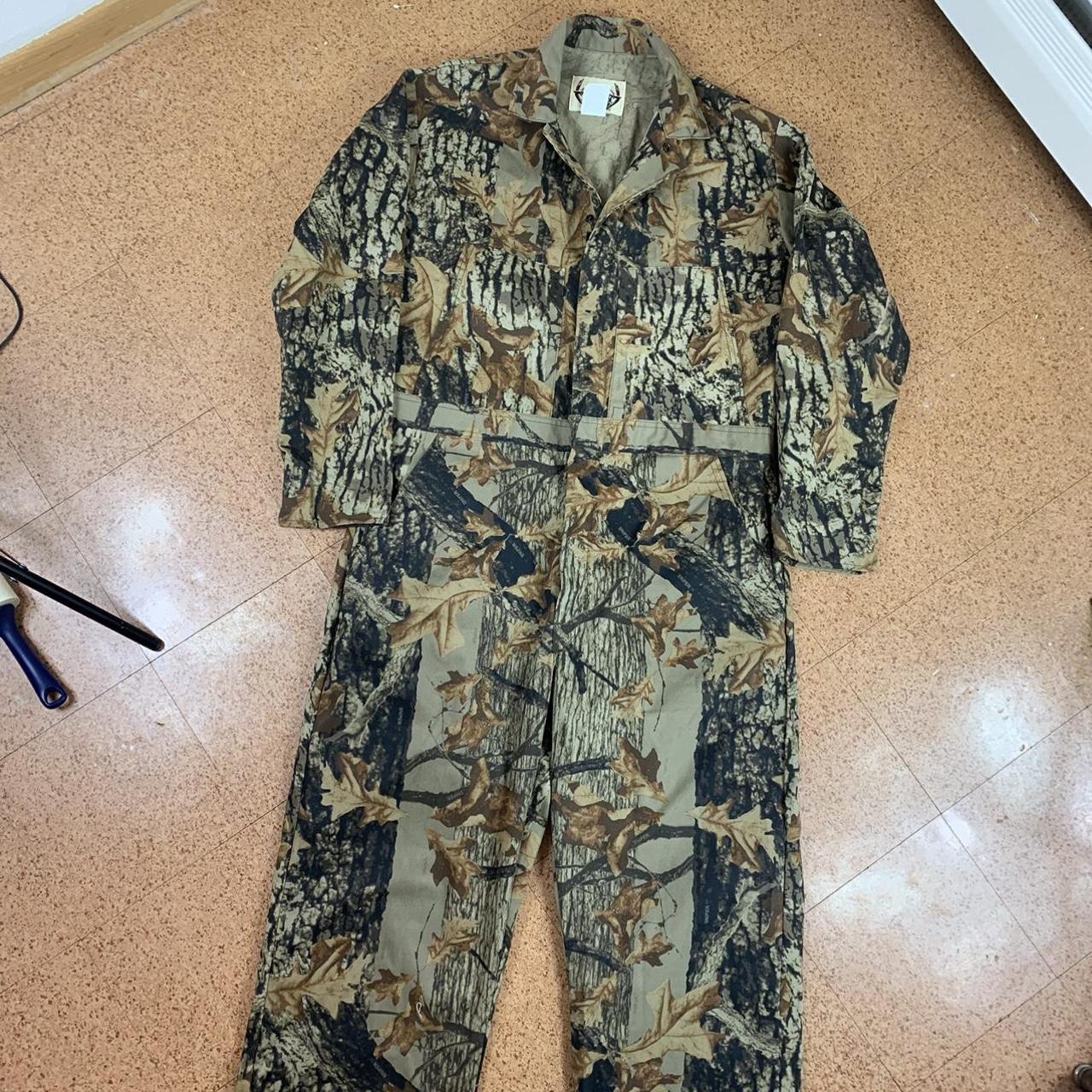 Vintage Deer River Hunting Coveralls Sz. XL Sniper... Depop