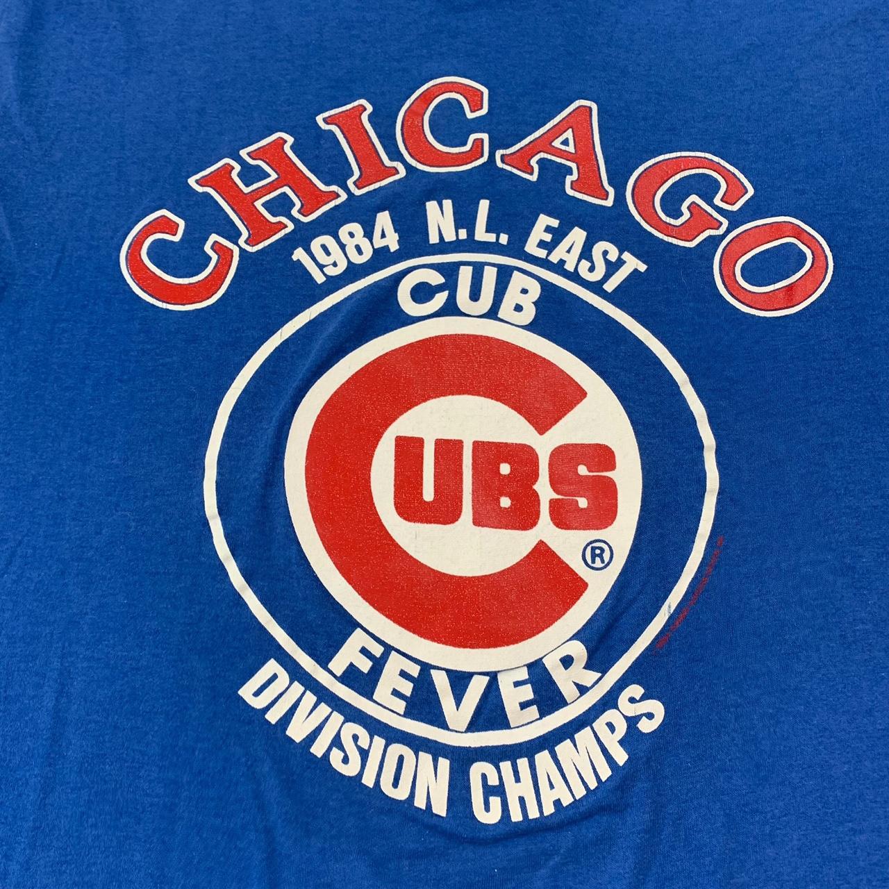 Vintage 1984 Chicago Cubs Shirt NL East Champs Medium