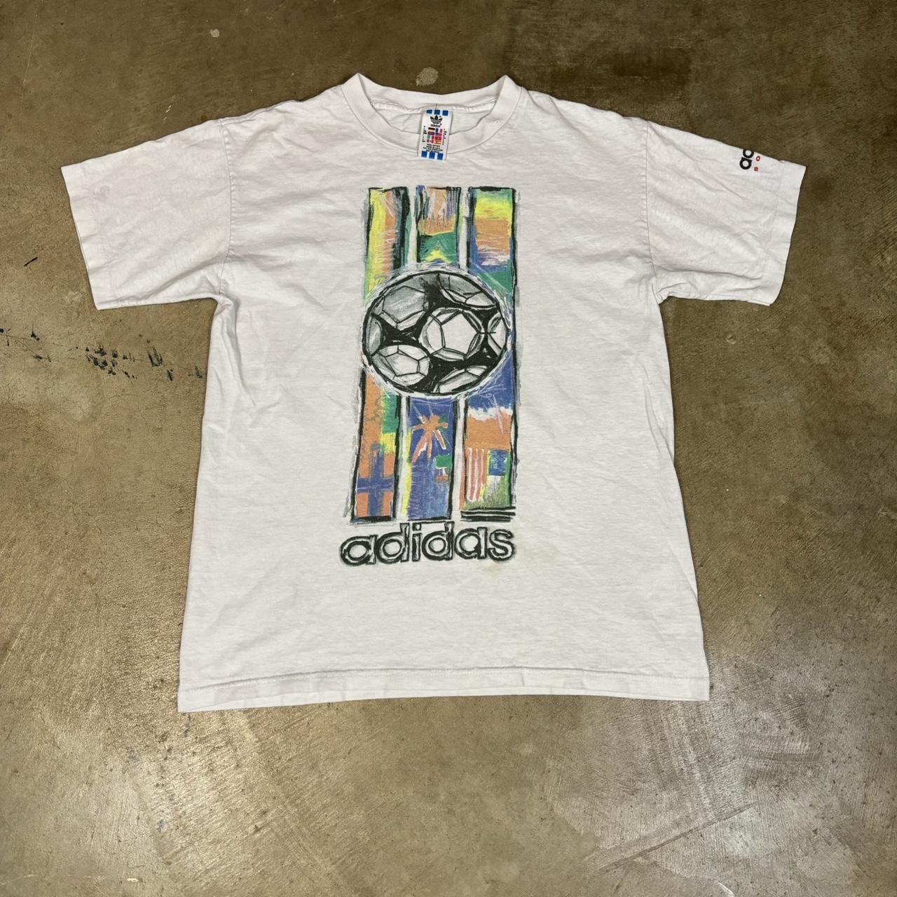 Adidas vintage t on sale shirt