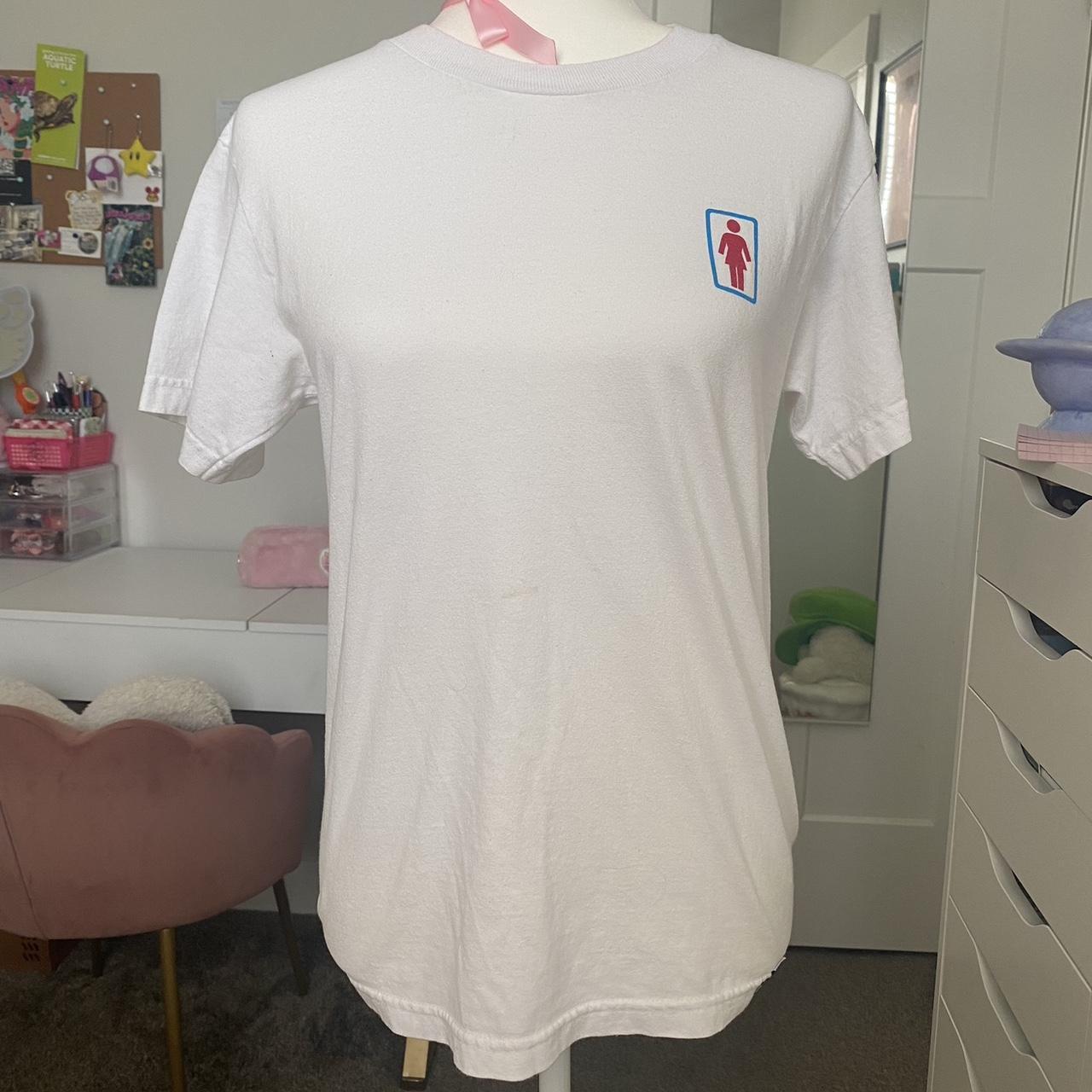 Girl Skateboards X Hello Kitty Tshirt barley ever... Depop