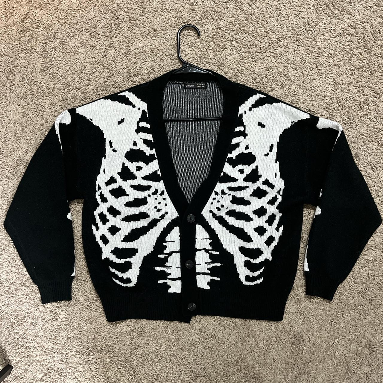 Skeleton Cardigan Depop